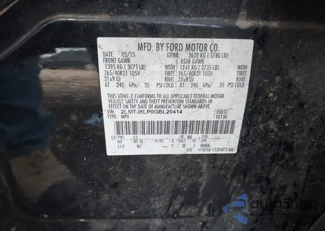 2016 Lincoln Mkx Reserve from USA, damaged, VIN 2LMTJ8LP0GBL20414